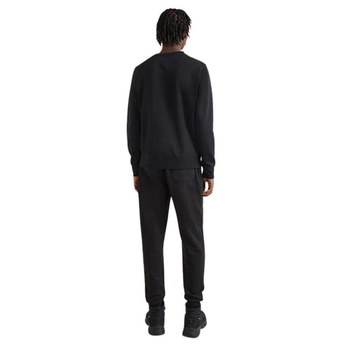 Felpa Uomo con logo sul petto Nero Tommy Hilfiger- Francavilla Moda